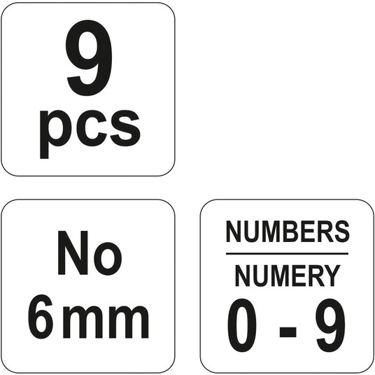 ZNACZNIKI CYFROWE 9 CZ NO 6 mm -zdjęcie numer 3