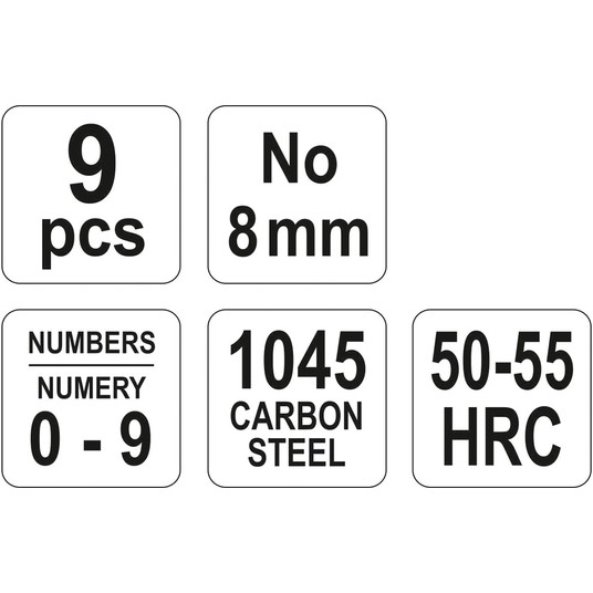 ZNACZNIKI CYFROWE 9 CZ NO 8 mm -zdjęcie numer 3