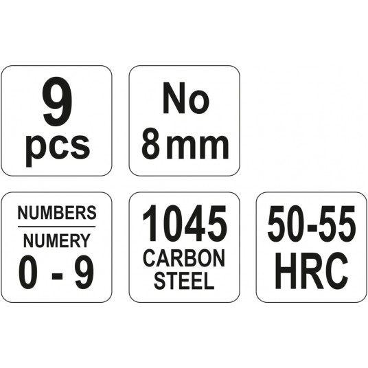 ZNACZNIKI CYFROWE 9 CZ NO 8 mm -zdjęcie numer 3