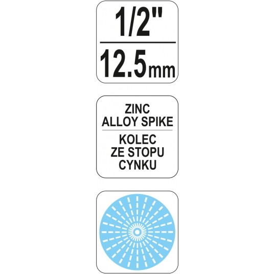 ZRASZACZ 3-RAMIENNY /SZPILKA METAL/ FLO -zdjęcie numer 3