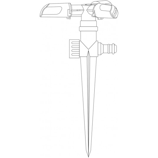 ZRASZACZ 3-RAMIENNY /SZPILKA METAL/ FLO -zdjęcie numer 4