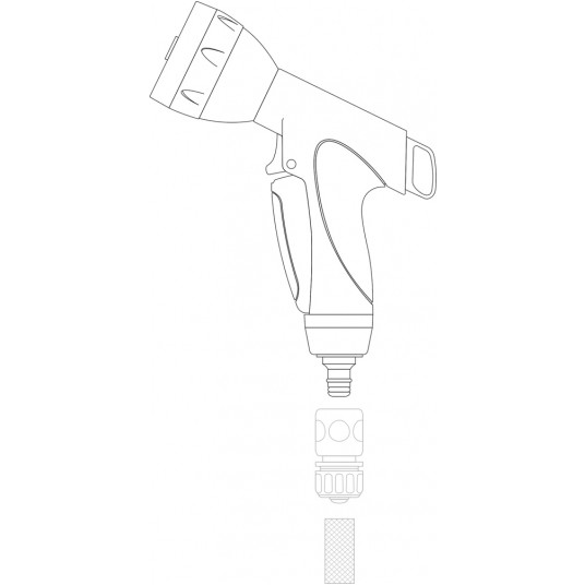 ZRASZACZ PISTOL. 7 FUNKCJI METALOWY FLO -zdjęcie numer 4
