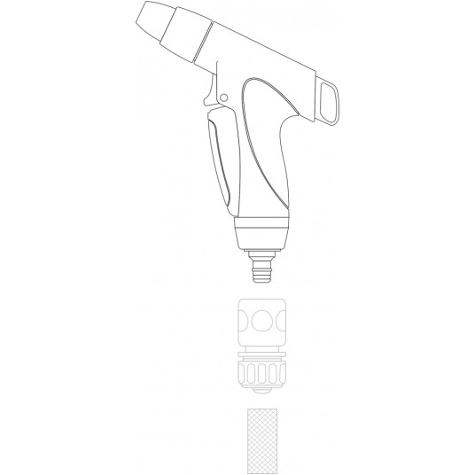 ZRASZACZ PISTOL. REGULOWANY METALOWY FLO -zdjęcie numer 4
