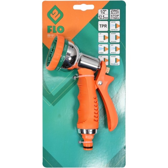 ZRASZACZ PISTOLETOWY 7 FUNK METALOWY FLO -zdjęcie numer 2