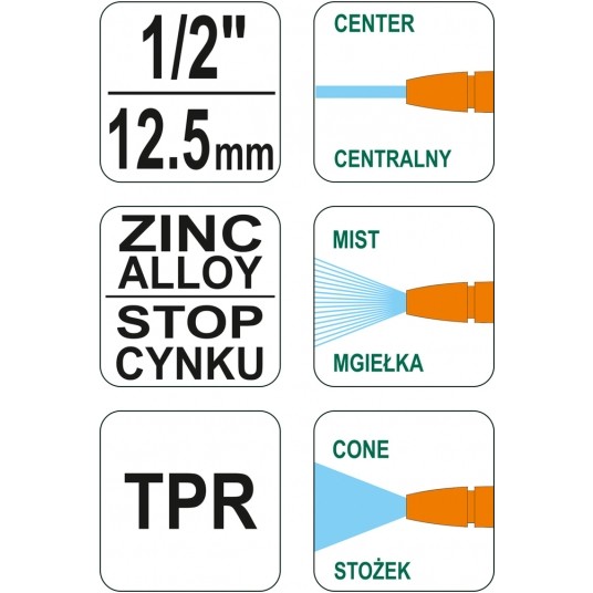 ZRASZACZ PISTOLETOWY REGUL.METAL. FLO -zdjęcie numer 3