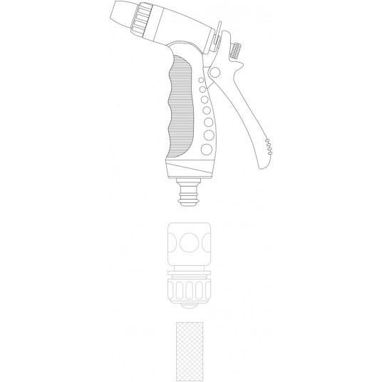 ZRASZACZ PISTOLETOWY REGUL.METAL. FLO -zdjęcie numer 4