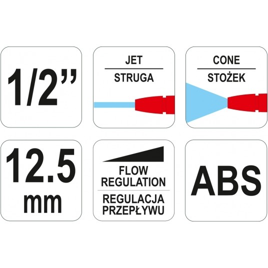 ZRASZACZ REGULOWANY 1/2" YATO -zdjęcie numer 3