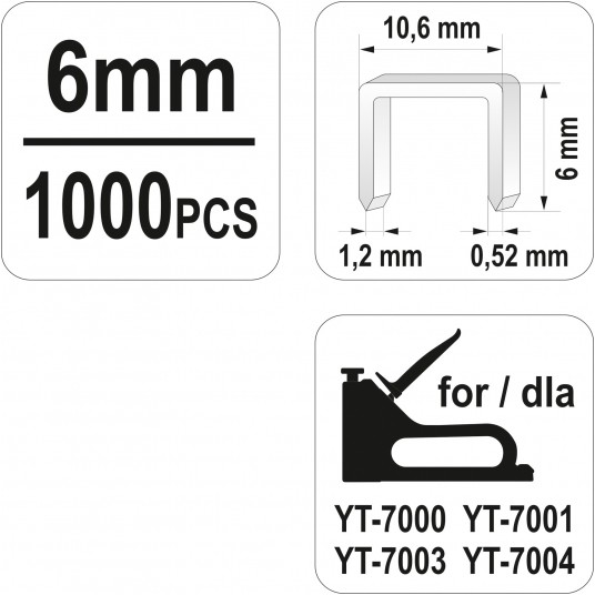 ZSZYWKI 6MM /1,2x10,6/ 1000SZT. -zdjęcie numer 3
