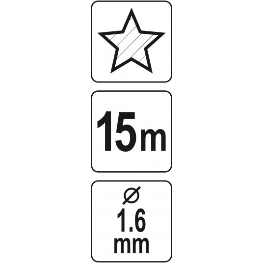 ŻYŁKA TNĄCA GWIAZDKA 1.6MM x 15M -zdjęcie numer 4