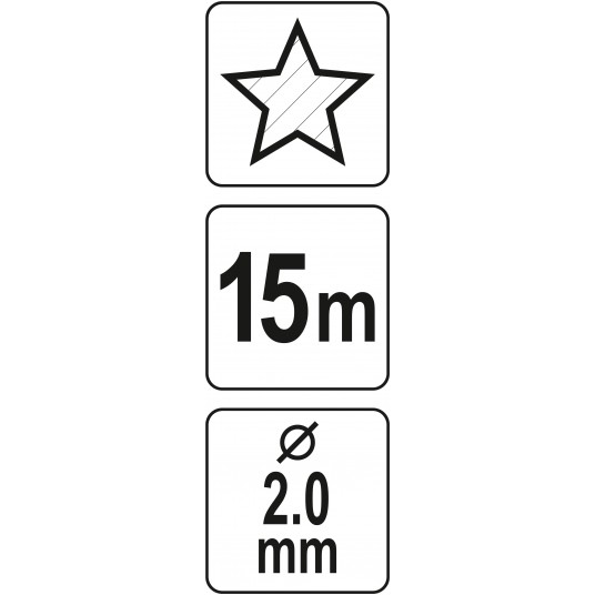 ŻYŁKA TNĄCA GWIAZDKA 2.0MM x 15M -zdjęcie numer 3