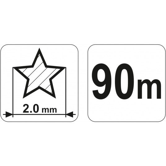 ŻYŁKA TNĄCA GWIAZDKA 2.0MM x 90M -zdjęcie numer 3