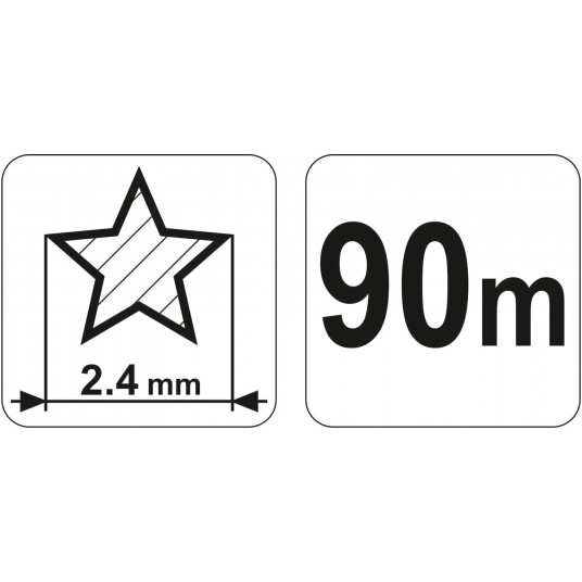 ŻYŁKA TNĄCA GWIAZDKA 2.4MM x 90M -zdjęcie numer 4