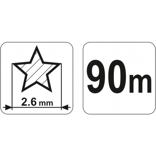 ŻYŁKA TNĄCA GWIAZDKA 2.6MM x 90M -zdjęcie numer 4