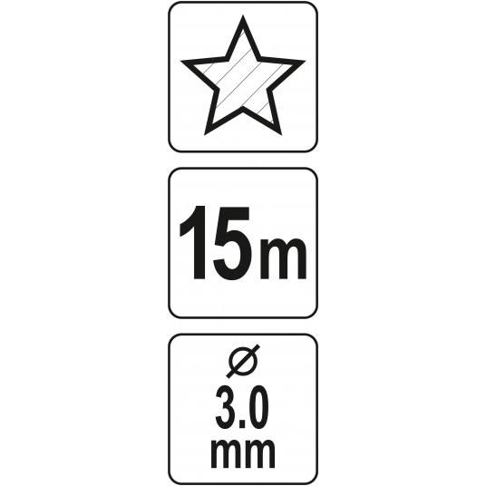 ŻYŁKA TNĄCA GWIAZDKA 3.0MM x 15M -zdjęcie numer 4