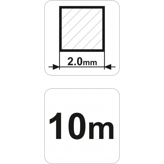 ŻYŁKA TNĄCA KWADRATOWA 2,0MMX10M FLO -zdjęcie numer 3