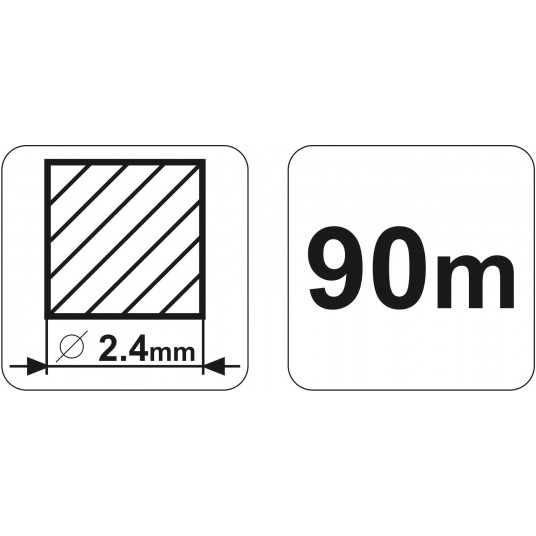 ŻYŁKA TNĄCA KWADRATOWA 2,4MMX90M -zdjęcie numer 4