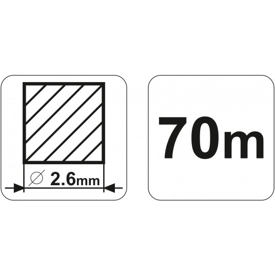 ŻYŁKA TNĄCA KWADRATOWA 2,6MMX70M -zdjęcie numer 4
