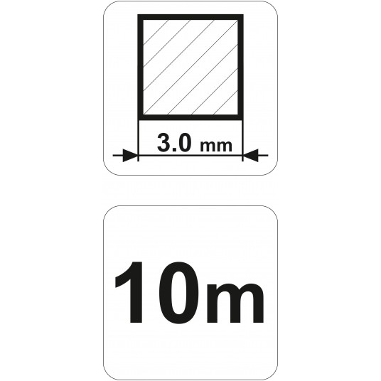 ŻYŁKA TNĄCA KWADRATOWA 3,0MMX10M FLO -zdjęcie numer 4