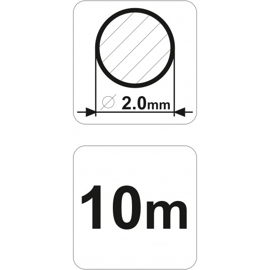 ŻYŁKA TNĄCA OKRĄGŁA 2,0MMX10M FLO -zdjęcie numer 3