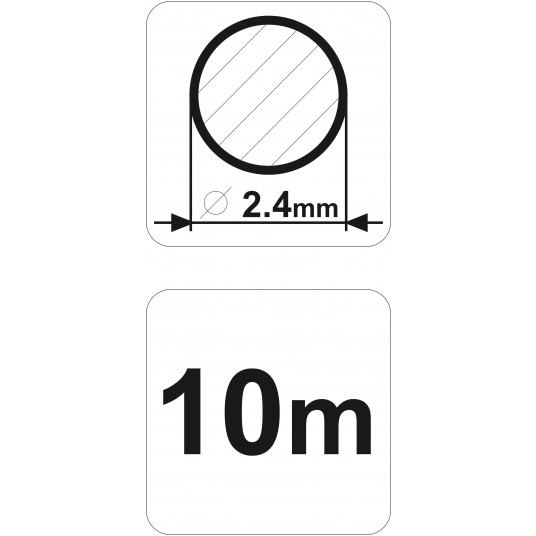 ŻYŁKA TNĄCA OKRĄGŁA 2,4MMX10M FLO -zdjęcie numer 4