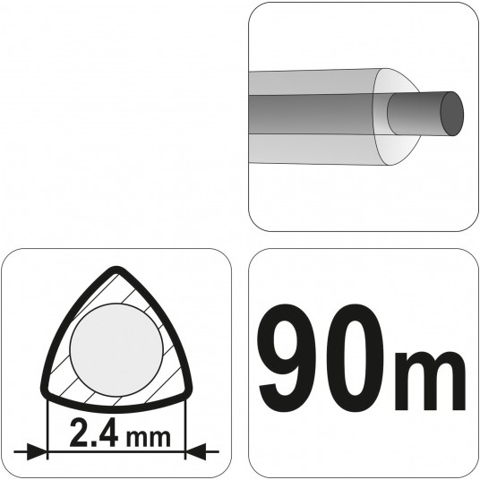ŻYŁKA TNĄCA TRYGON 2.4MM x 90M -zdjęcie numer 3