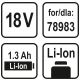 AKUMULATOR 18V LI-ION 1,3AH -zdjęcie numer 4