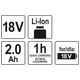 AKUMULATOR 18V LI-ION 2,0 AH -zdjęcie numer 4