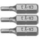 BITY 1/4"X25 MM HEX H3 3 SZT -zdjęcie numer 1