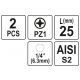 BITY 1/4"X25 MM PZ1 2 SZT -zdjęcie numer 3