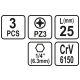 BITY 1/4"X25 MM PZ3 3 SZT -zdjęcie numer 3