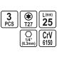 BITY 1/4"X25 MM TORX T27 3 SZT -zdjęcie numer 3