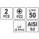 BITY 1/4"X50 MM PZ2 2 SZT -zdjęcie numer 3