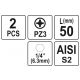 BITY 1/4"X50 MM PZ3 2 SZT -zdjęcie numer 3