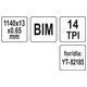 BRZESZCZOT DO PIŁY TAŚM.14TPI 1140MM BIM -zdjęcie numer 4