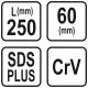 DŁUTO PŁASKIE SDS PLUS 60MM -zdjęcie numer 4