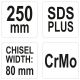 DŁUTO SDS PLUS PŁASKIE 80MM -zdjęcie numer 4