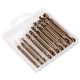 DWUSTRONNE WIERTŁA DO METALU 3-6MM 10SZT -zdjęcie numer 2