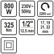 ELEKTRYCZNY KLUCZ UDAROWY 1/2 800W 325NM -zdjęcie numer 6