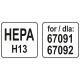 FILTR HEPA H13 DO ODKURZACZA 67091,67092 -zdjęcie numer 5