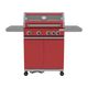 GRILL GAZ. OKAYA 4+1, 14,2KW, CZERWONY -zdjęcie numer 7