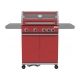 GRILL GAZ. OKAYA 4+1, 14,2KW, CZERWONY -zdjęcie numer 7