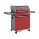 GRILL GAZ. OKAYA 4+1, 14,2KW, CZERWONY -zdjęcie numer 8
