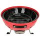 GRILL WĘGLOWY OKRĄGŁY 54CM CZERWONY -zdjęcie numer 2