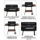 GRILL WĘGLOWY Z PÓŁKAMI, RUSZT 53*33CM -zdjęcie numer 7