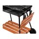 GRILL WĘGLOWY Z PÓŁKAMI, RUSZT 53*33CM -zdjęcie numer 4