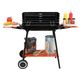 GRILL WĘGLOWY Z PÓŁKAMI, RUSZT 53X33CM -zdjęcie numer 7
