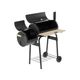 GRILL WĘGLOWY Z WĘDZARNIĄ, RUSZT 60X30CM -zdjęcie numer 2