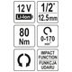 GRZECHOTKA UDAROWA 12V 1/2'' 80NM - BODY -zdjęcie numer 4