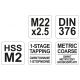 GWINTOWNIK MASZYNOWY HSS M2, M22 -zdjęcie numer 3