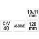 KLUCZ RUROWY KUTY 10X11MM YATO -zdjęcie numer 2